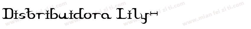 Distribuidora Lily字体转换